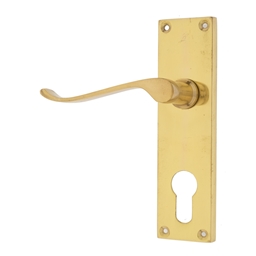 M3K45 - Handle Only Euro Solid Brass